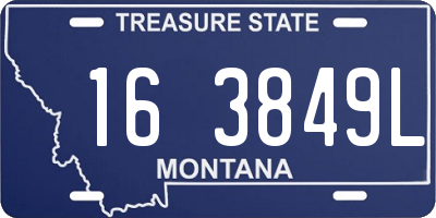 MT license plate 163849L