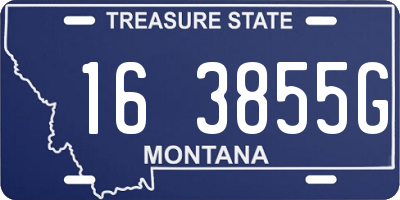 MT license plate 163855G