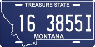 MT license plate 163855I