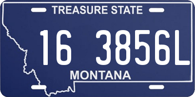 MT license plate 163856L