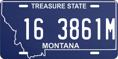 MT license plate 163861M
