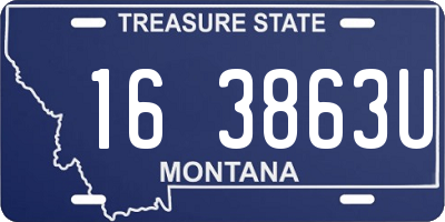MT license plate 163863U