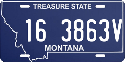 MT license plate 163863V