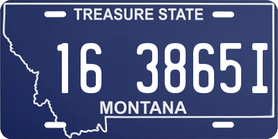 MT license plate 163865I