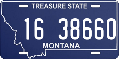 MT license plate 163866O
