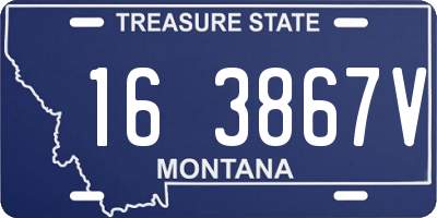MT license plate 163867V