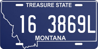 MT license plate 163869L