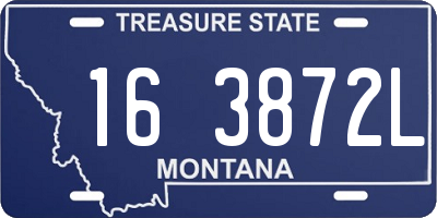 MT license plate 163872L