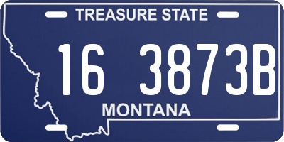 MT license plate 163873B
