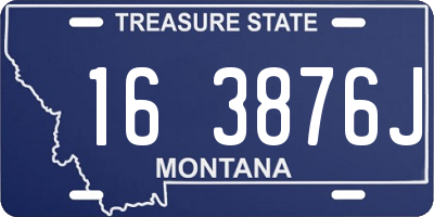 MT license plate 163876J