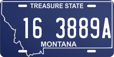 MT license plate 163889A