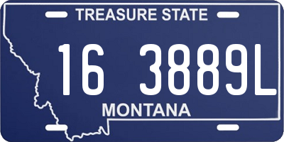 MT license plate 163889L
