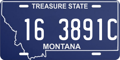 MT license plate 163891C