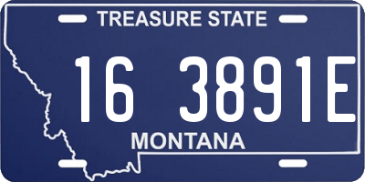 MT license plate 163891E