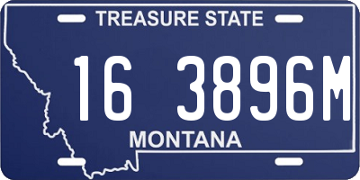 MT license plate 163896M