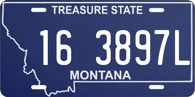 MT license plate 163897L