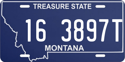 MT license plate 163897T
