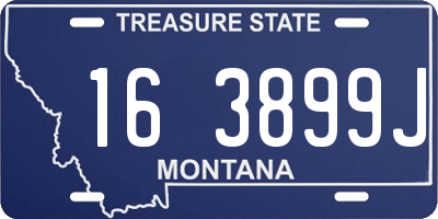MT license plate 163899J