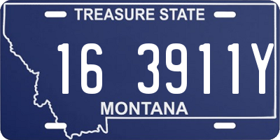 MT license plate 163911Y