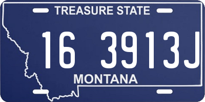 MT license plate 163913J