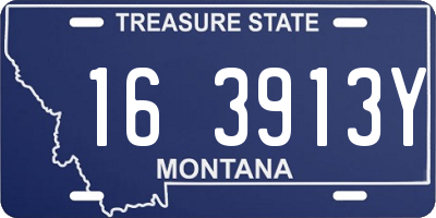 MT license plate 163913Y