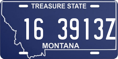 MT license plate 163913Z