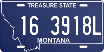 MT license plate 163918L