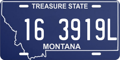 MT license plate 163919L