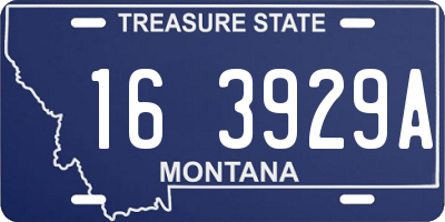 MT license plate 163929A