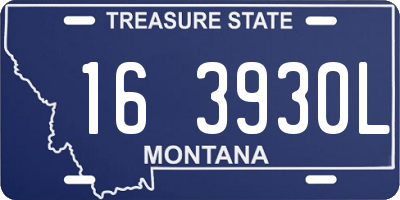 MT license plate 163930L