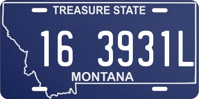 MT license plate 163931L