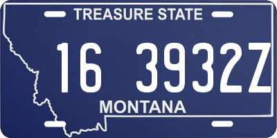 MT license plate 163932Z