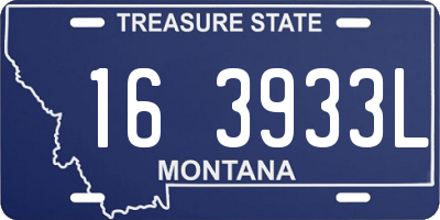 MT license plate 163933L