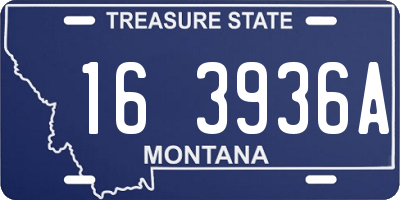 MT license plate 163936A