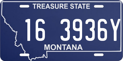 MT license plate 163936Y