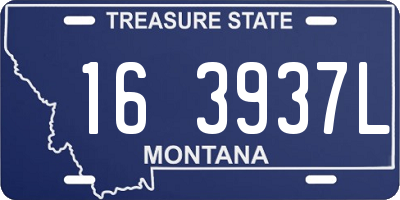 MT license plate 163937L