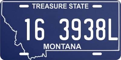 MT license plate 163938L