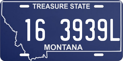 MT license plate 163939L