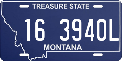 MT license plate 163940L