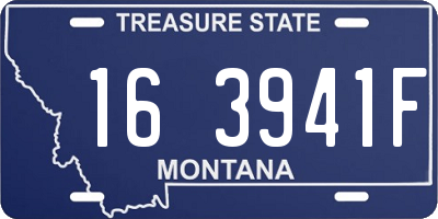 MT license plate 163941F