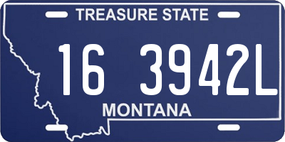 MT license plate 163942L