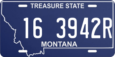 MT license plate 163942R