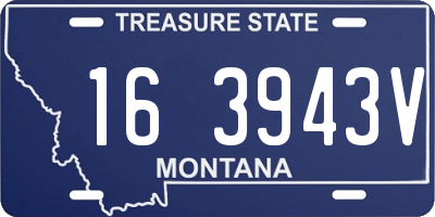 MT license plate 163943V