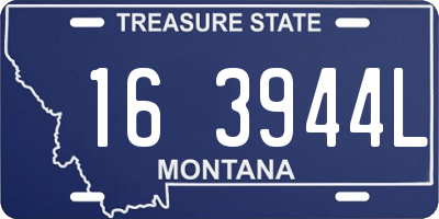 MT license plate 163944L
