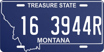 MT license plate 163944R