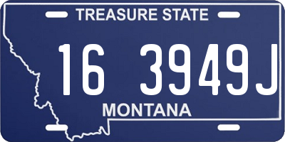 MT license plate 163949J