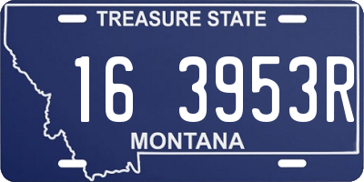 MT license plate 163953R