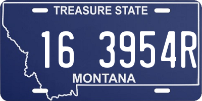 MT license plate 163954R