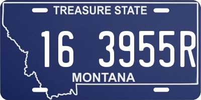 MT license plate 163955R