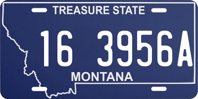 MT license plate 163956A